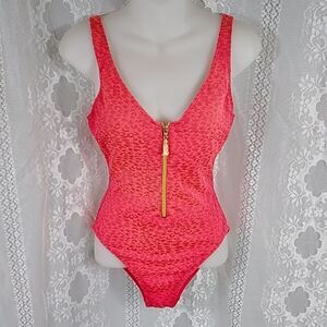 Vintage Sessa Made In USA Women's Swim Size 10 Color Orange Coral
